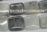 CEE208 15.5 inches 16*16mm square eagle eye jasper beads