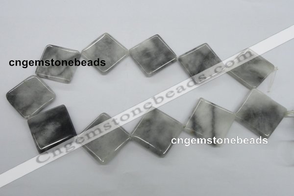 CEE213 15.5 inches 30*30mm diamond eagle eye jasper beads