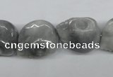 CEE215 15.5 inches 15*18mm skull shape eagle eye jasper beads