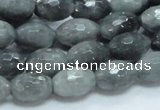 CEE28 15.5 inches 10*16mm faceted rice eagle eye jasper beads