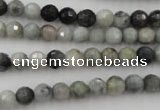 CEE351 15.5 inches 6mm faceted round eagle eye jasper beads