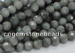 CEE48 15.5 inches 4mm faceted round eagle eye jasper beads wholesale