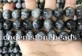 CEE545 15.5 inches 14mm round eagle eye jasper gemstone beads