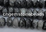 CEE69 15.5 inches 8*12mm faceted rondelle eagle eye jasper beads