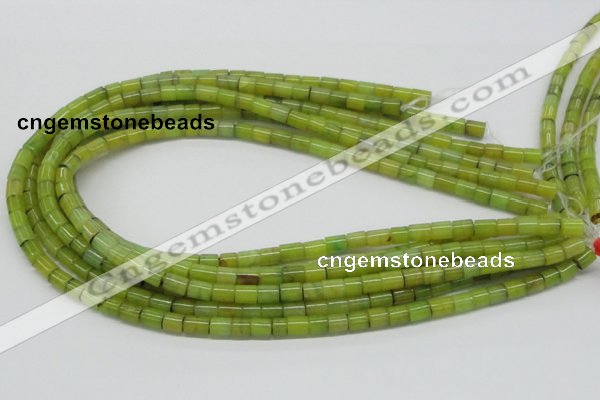 CEJ01 15.5 inches 6*8mm column lemon jade beads wholesale