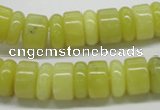 CEJ02 15.5 inches 5*14 & 8*14mm rondelle lemon jade beads wholesale