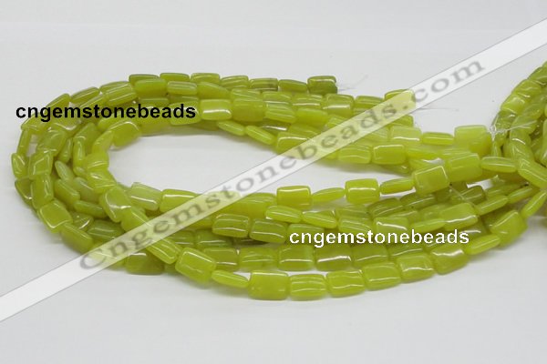 CEJ03 15.5 inches 10*14mm rectangle lemon jade beads wholesale