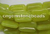 CEJ04 15.5 inches 13*18mm rectangle lemon jade beads wholesale