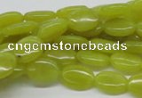 CEJ05 15.5 inches 10*14mm oval lemon jade beads wholesale