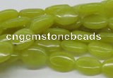 CEJ05 15.5 inches 10*14mm oval lemon jade beads wholesale