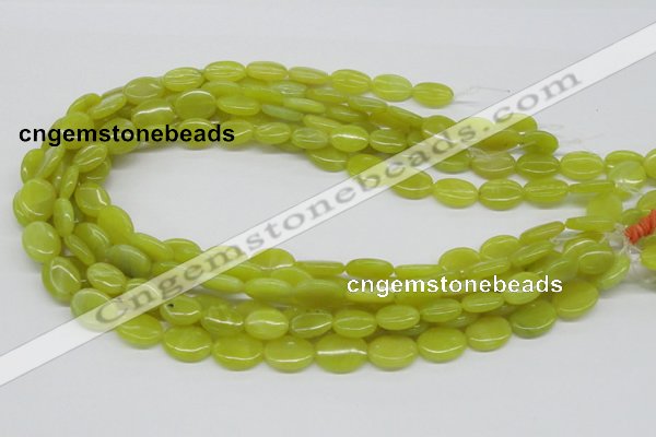 CEJ06 15.5 inches 12*16mm oval lemon jade beads wholesale