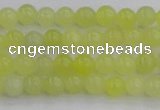 CEJ200 15.5 inches 4mm round lemon jade beads wholesale