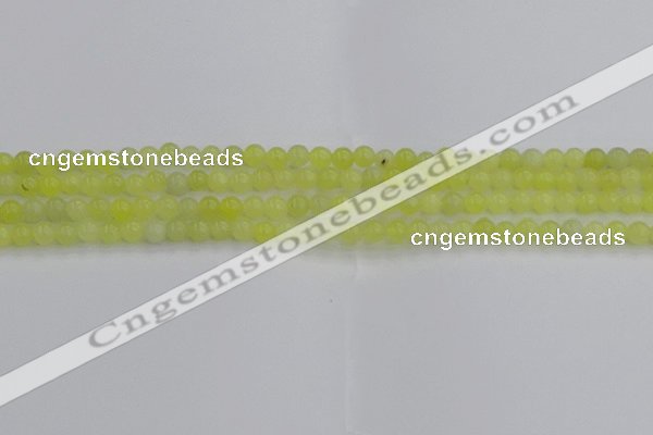 CEJ200 15.5 inches 4mm round lemon jade beads wholesale