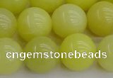 CEJ204 15.5 inches 12mm round lemon jade beads wholesale