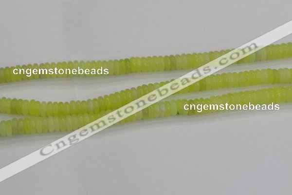 CEJ211 15.5 inches 2*6mm rondelle lemon jade beads wholesale