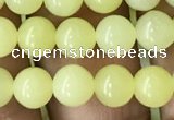 CEJ351 15.5 inches 6mm round lemon jade beads wholesale