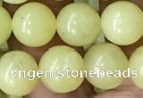 CEJ353 15.5 inches 10mm round lemon jade beads wholesale