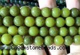 CEJ363 15 inches 10mm round lemon jade beads wholesale