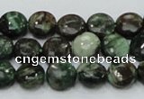 CEM02 15.5 inches 10mm flat round emerald gemstone beads wholesale