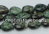 CEM06 15.5 inches 10*14mm flat teardrop emerald gemstone beads