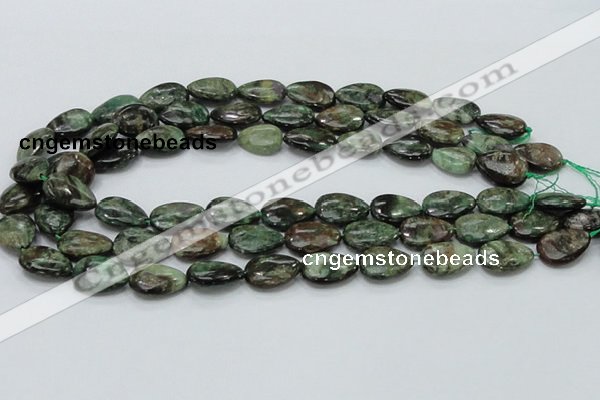 CEM07 15.5 inches 13*18mm flat teardrop emerald gemstone beads