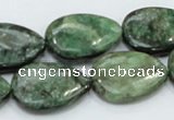 CEM08 15.5 inches 18*25mm flat teardrop emerald gemstone beads