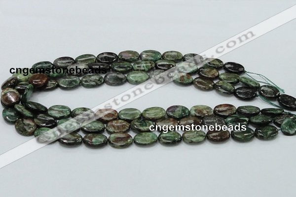 CEM14 15.5 inches 12*16mm oval emerald gemstone beads wholesale