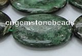 CEM15 15.5 inches 30*40mm oval emerald gemstone beads wholesale