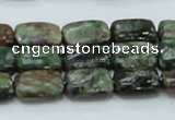 CEM18 15.5 inches 10*14mm rectangle emerald gemstone beads wholesale