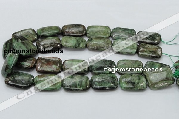 CEM21 15.5 inches 22*30mm rectangle emerald gemstone beads wholesale