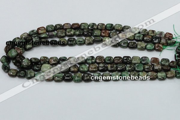 CEM22 15.5 inches 10*10mm square emerald gemstone beads wholesale