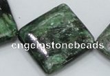CEM23 15.5 inches 30*30mm diamond emerald gemstone beads wholesale