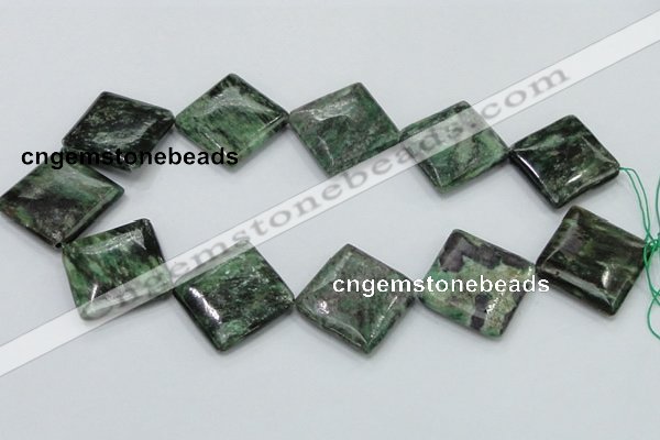 CEM23 15.5 inches 30*30mm diamond emerald gemstone beads wholesale