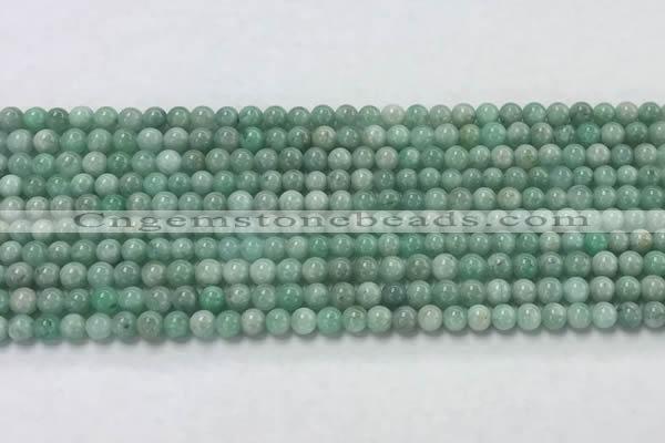 CEM55 15.5 inches 4mm round emerald gemstone beads wholesale