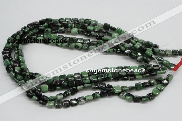 CEP12 15.5 inches 8*8mm square epidote gemstone beads wholesale