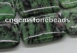 CEP19 15.5 inches 22*30mm rectangle epidote gemstone beads