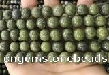 CEP204 15.5 inches 12mm round epidote gemstone beads wholesale