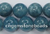 CEQ07 15.5 inches 16mm round blue sponge quartz beads wholesale