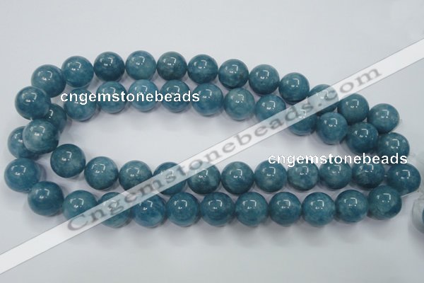 CEQ07 15.5 inches 16mm round blue sponge quartz beads wholesale