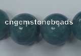 CEQ09 15.5 inches 20mm round blue sponge quartz beads wholesale