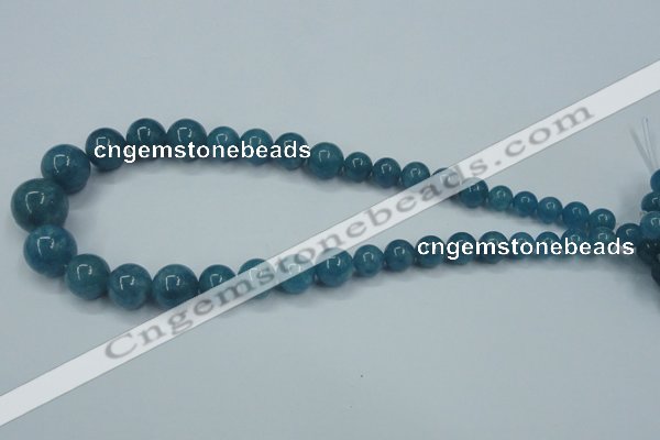 CEQ10 15.5 inches 8mm - 18mm round blue sponge quartz beads wholesale