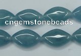 CEQ134 15.5 inches 12*19mm marquise blue sponge quartz beads