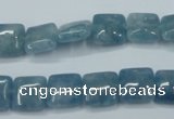 CEQ161 15.5 inches 10*10mm square blue sponge quartz beads