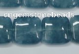 CEQ167 15.5 inches 25*25mm square blue sponge quartz beads