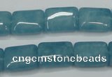 CEQ172 15.5 inches 12*16mm rectangle blue sponge quartz beads