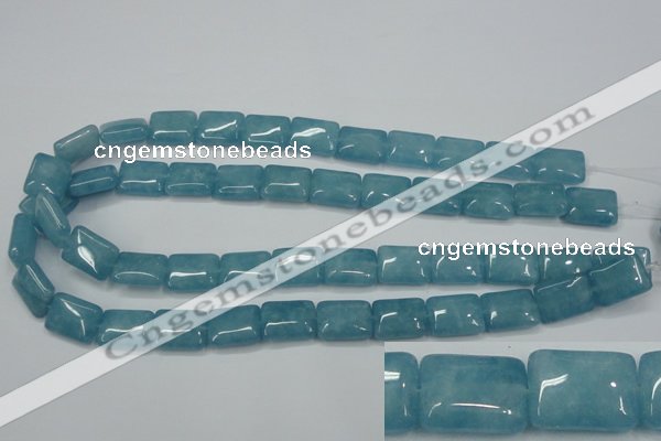 CEQ172 15.5 inches 12*16mm rectangle blue sponge quartz beads