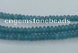 CEQ21 15.5 inches 2*4mm rondelle blue sponge quartz beads