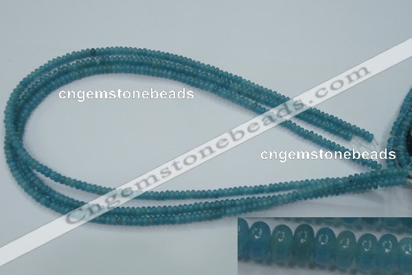 CEQ21 15.5 inches 2*4mm rondelle blue sponge quartz beads