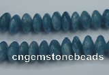 CEQ24 15.5 inches 6*10mm rondelle blue sponge quartz beads