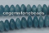 CEQ25 15.5 inches 6*12mm rondelle blue sponge quartz beads